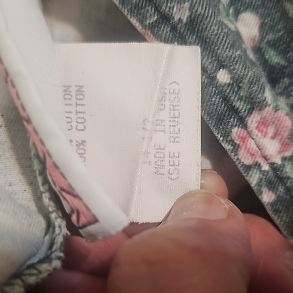 Vintage denim floral shorts - Picture 4 of 4